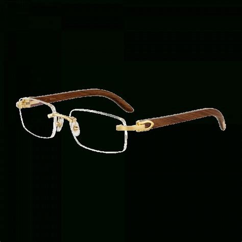 cartier wood frames men's